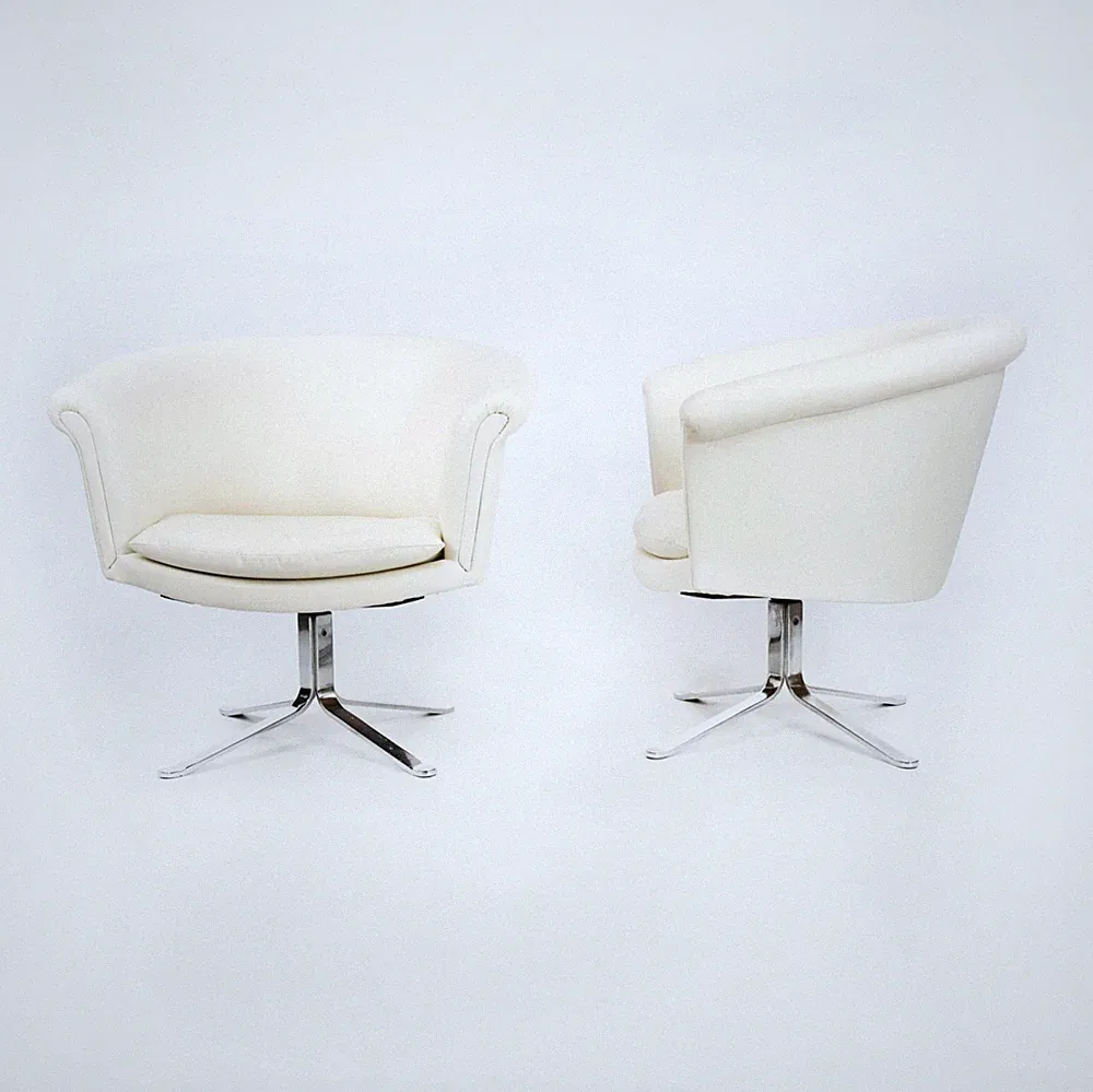 ivory swivel recliner