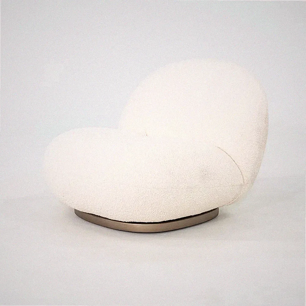 2024 Pierre Paulin for GUBI Pacha Lounge Chair Karakorum, Dedar w/ Swivel Base
