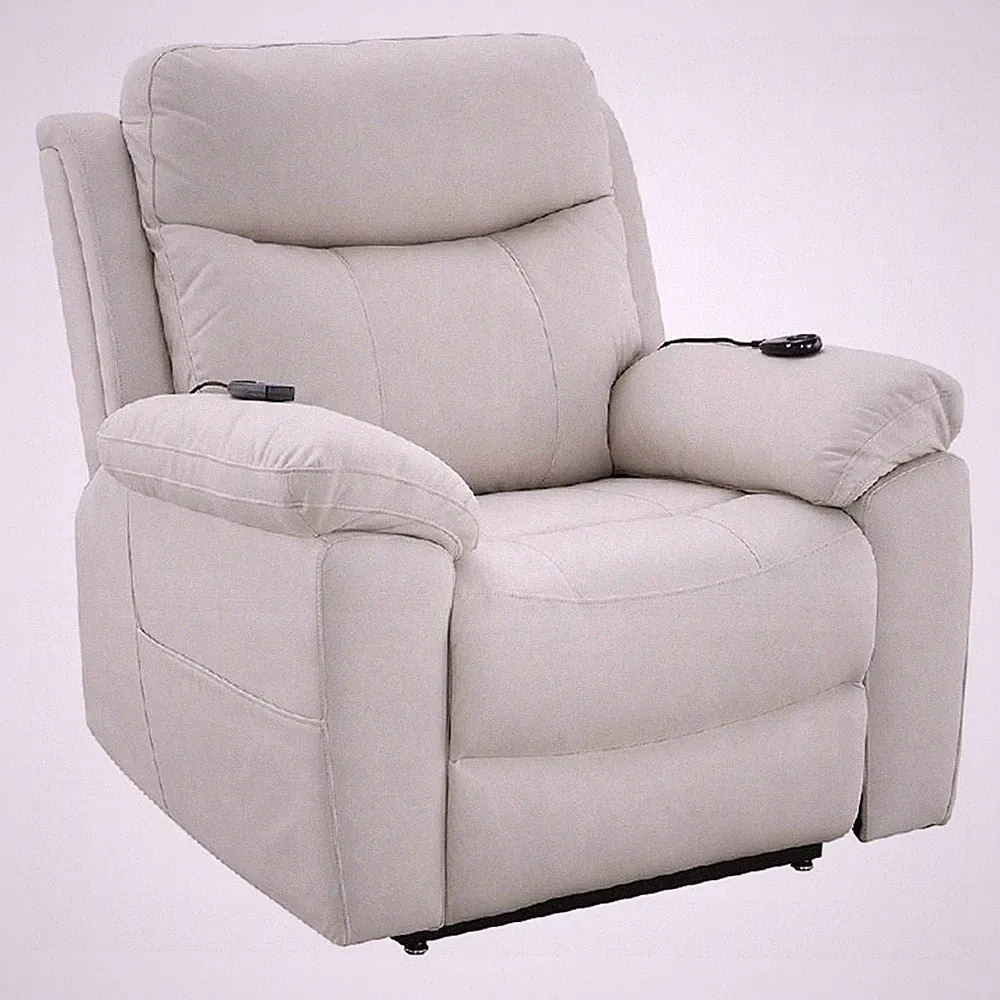 Cheru Power Motion Lift and Recliner Chair with Heated Massage-Ivory