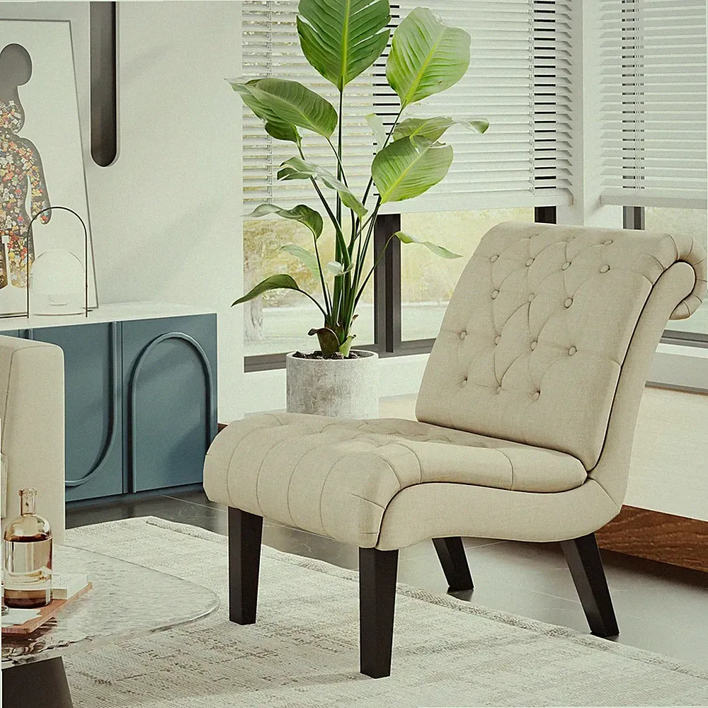 Living Room Chairs Set of 2 Modern Accent Chair, Grey