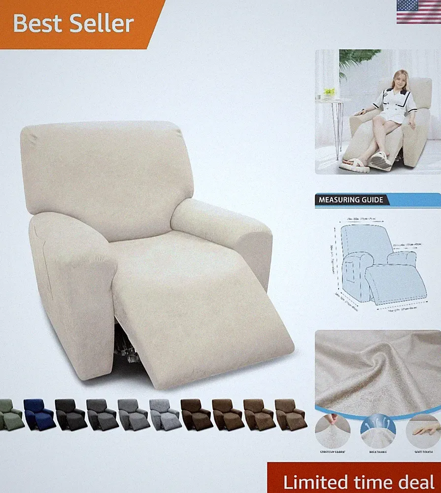 ivory recliner leather
